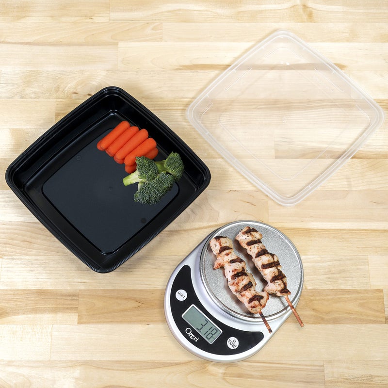Freshware Meal Prep Containers [20 Pack] 1 Compartment Food Storage Containers with Lids, Bento Box, Stackable, Microwave/Dishwasher Safe (48 oz) - Image 5